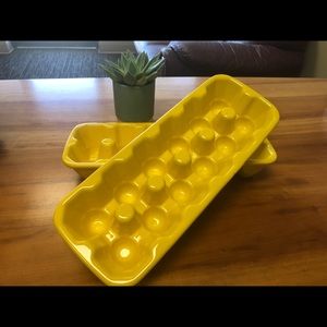 (2) Ceramic Egg Crates